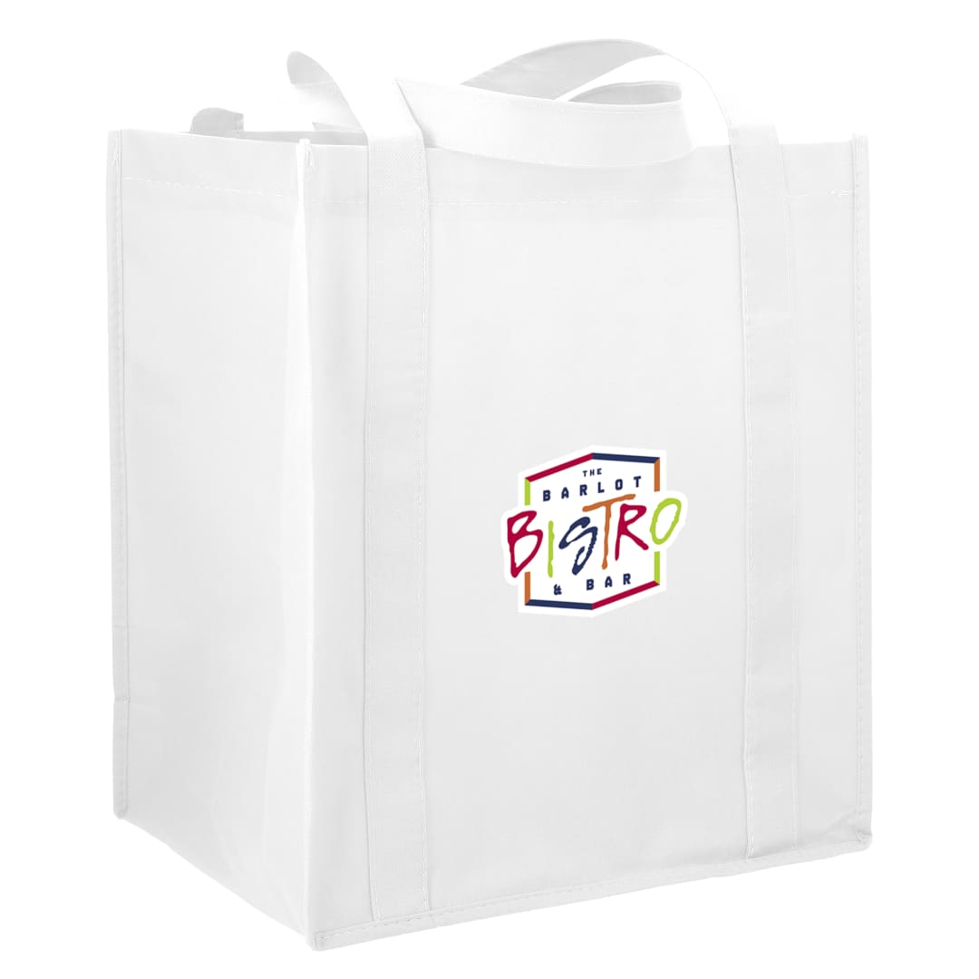 Bullet Little Juno Non-Woven Grocery Tote - SM-7412 White