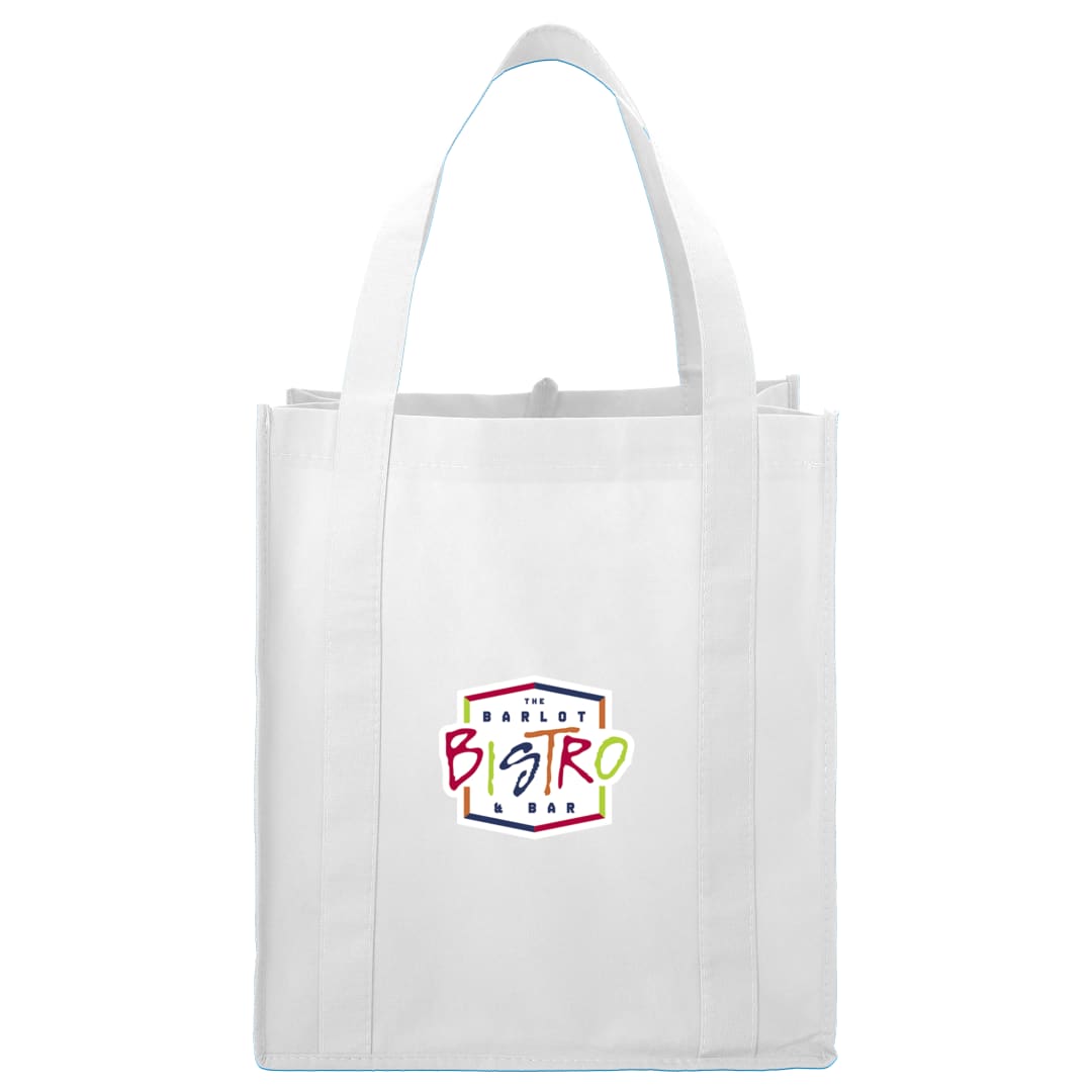Bullet Little Juno Non-Woven Grocery Tote - SM-7412 White