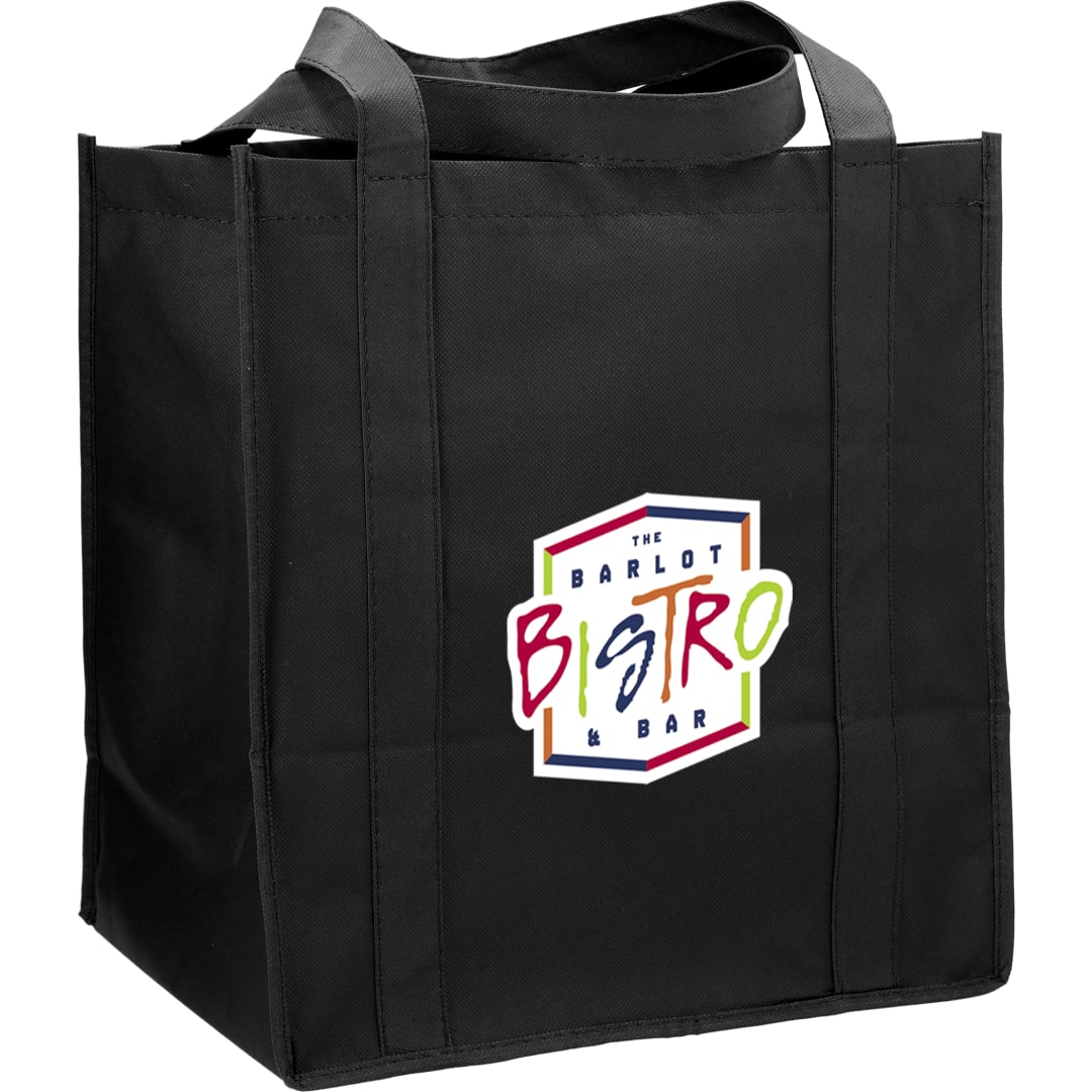 Hercules Non-Woven Grocery Tote - SM-7427 Black