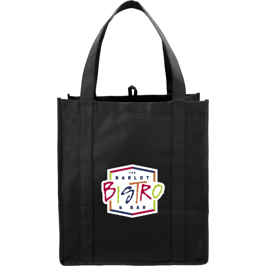 Hercules Non-Woven Grocery Tote - SM-7427 Black