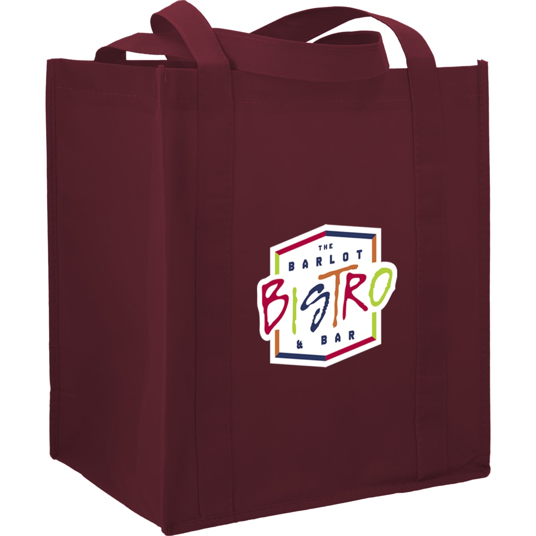 Hercules Non-Woven Grocery Tote - SM-7427 Red