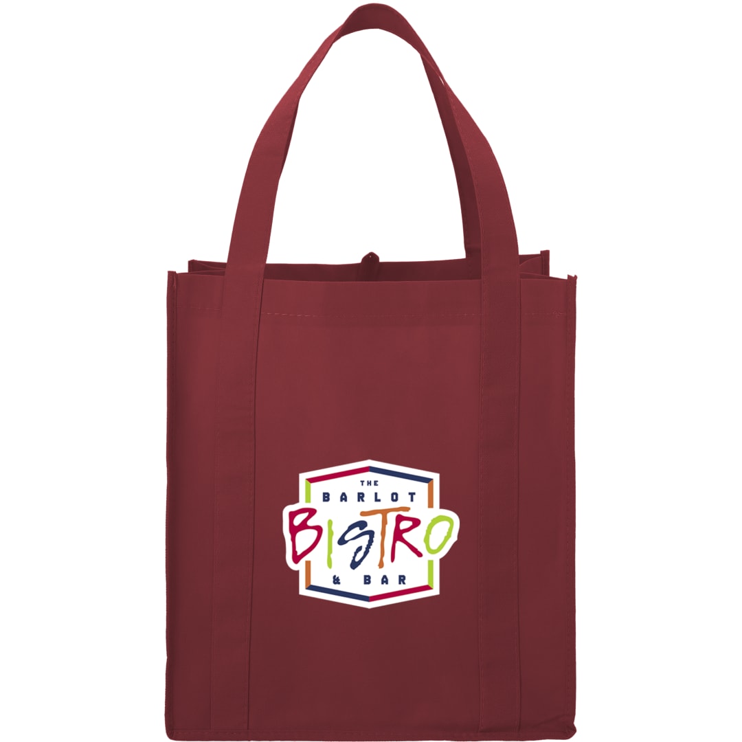 Hercules Non-Woven Grocery Tote - SM-7427 Red