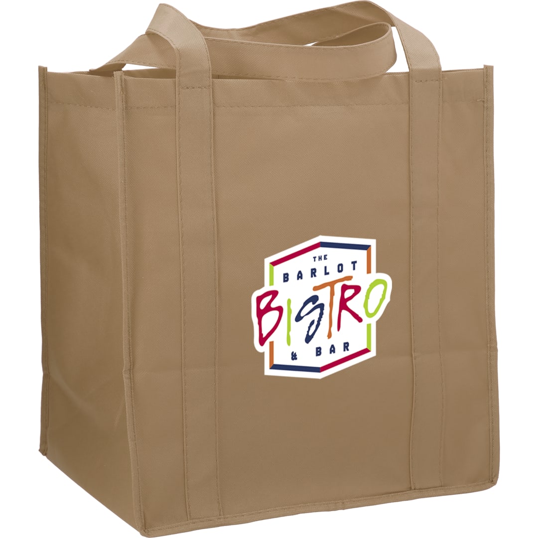 Hercules Non-Woven Grocery Tote - SM-7427 Natural