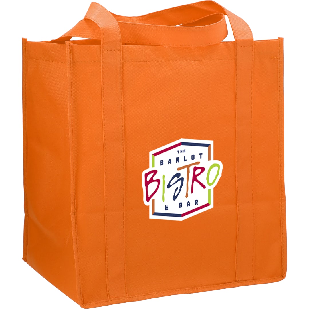 Hercules Non-Woven Grocery Tote - SM-7427 Orange