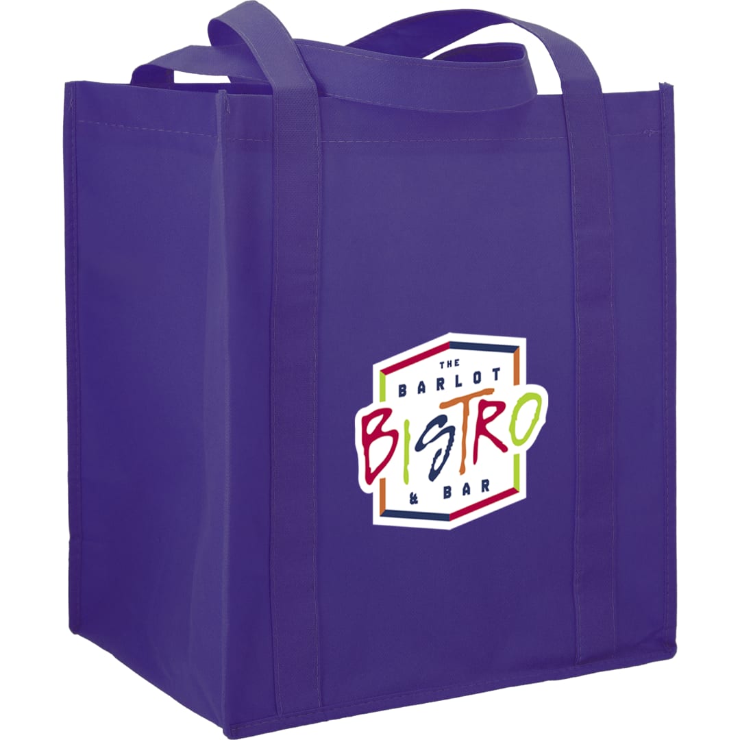 Hercules Non-Woven Grocery Tote - SM-7427 Purple