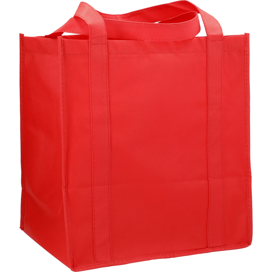 Hercules Non-Woven Grocery Tote - SM-7427 Red