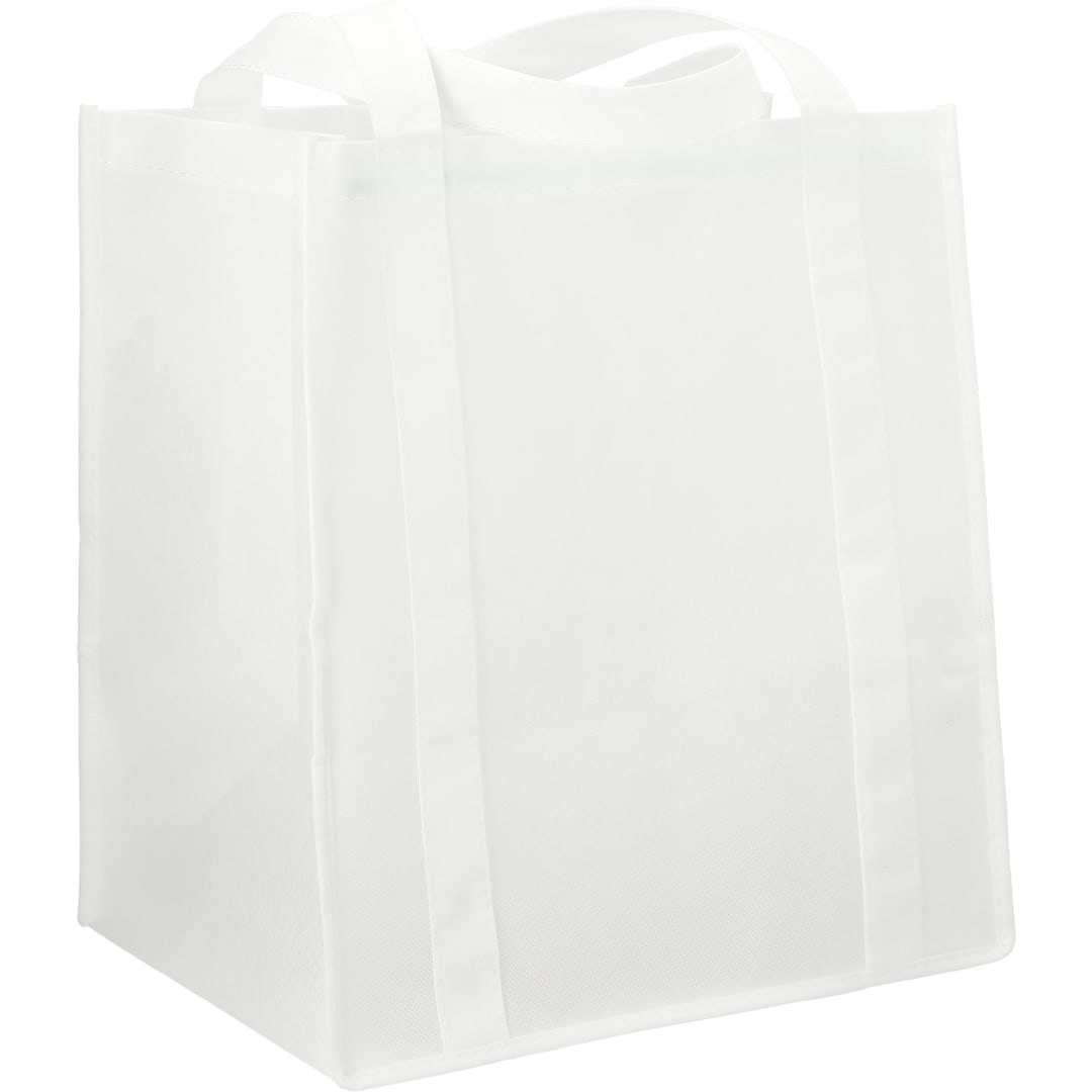 Hercules Non-Woven Grocery Tote - SM-7427 White
