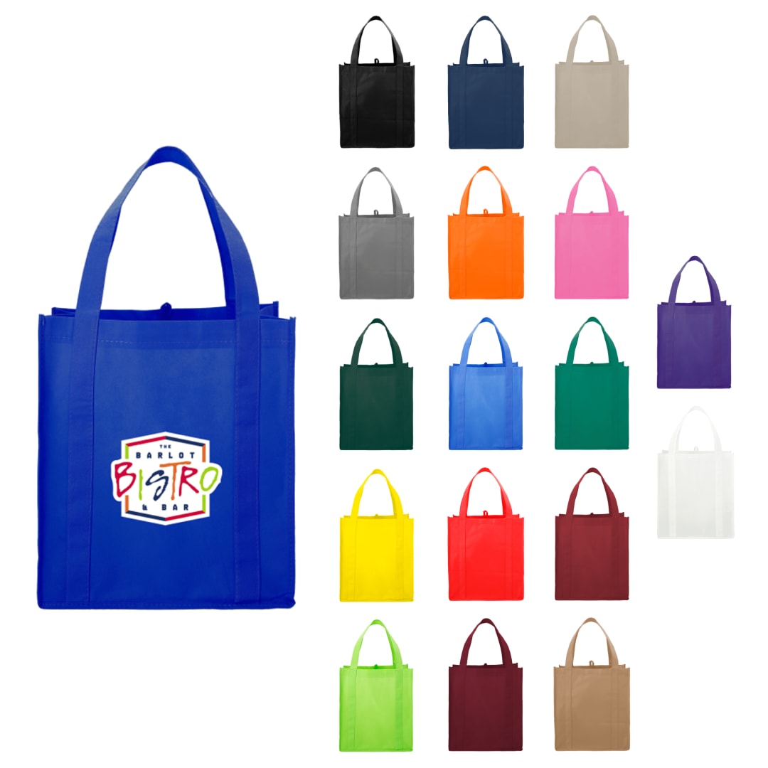Bullet Hercules Non-Woven Grocery Tote - SM-7427 Blue