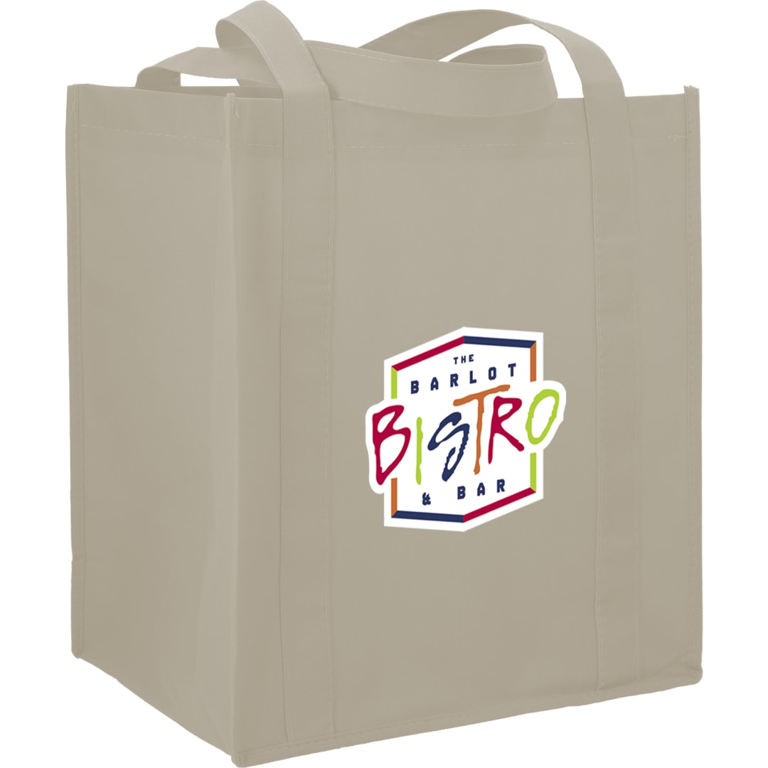 Bullet Hercules Non-Woven Grocery Tote - SM-7427 White