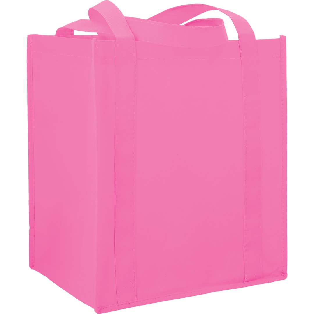 Bullet Hercules Non-Woven Grocery Tote - SM-7427 Pink