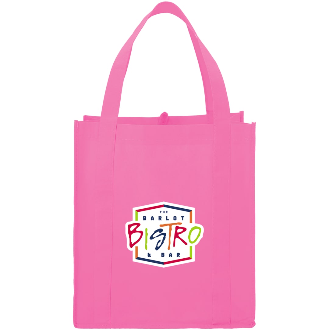 Bullet Hercules Non-Woven Grocery Tote - SM-7427 Pink
