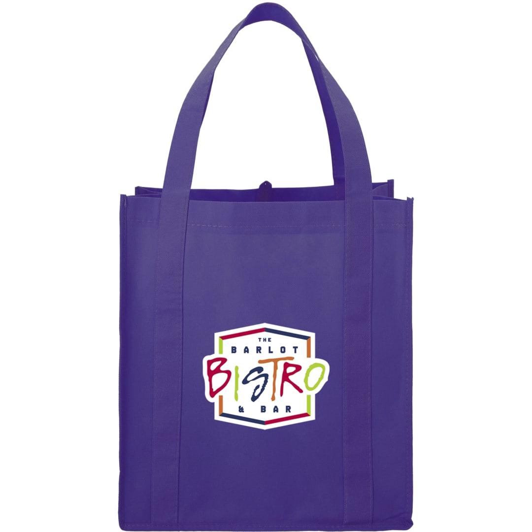 Bullet Hercules Non-Woven Grocery Tote - SM-7427 Purple
