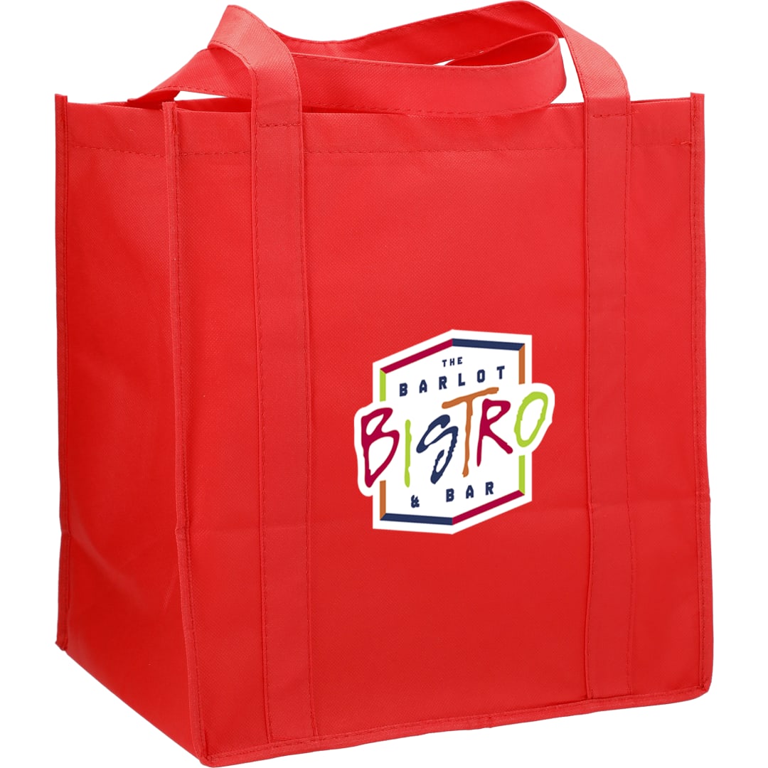 Bullet Hercules Non-Woven Grocery Tote - SM-7427 Red