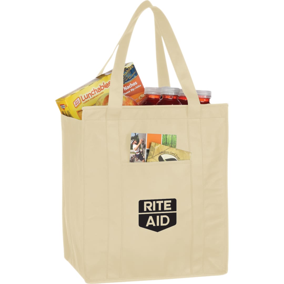 Hercules Insulated Grocery Tote - SM-7431 Cream (CR)