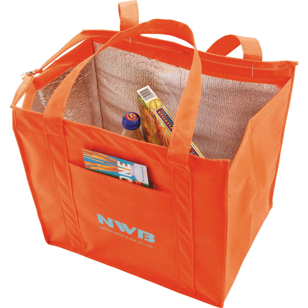 Hercules Insulated Grocery Tote - SM-7431 Orange