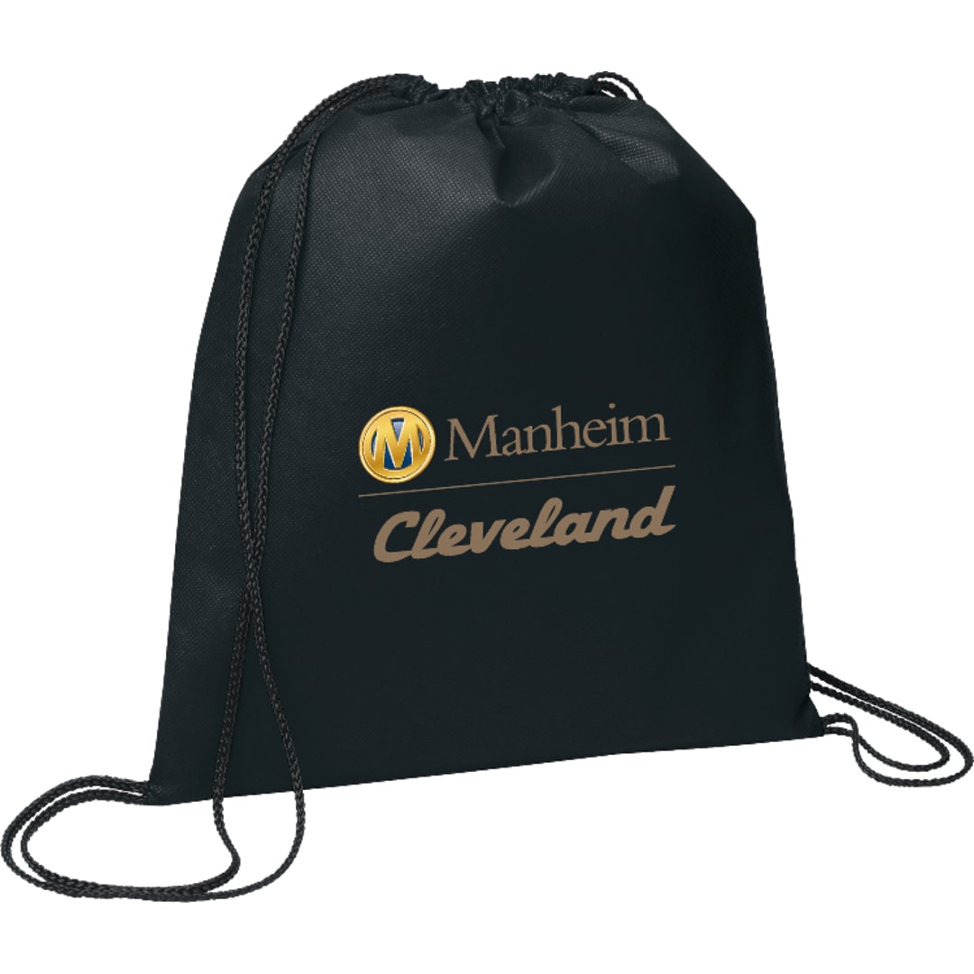 Evergreen Non-Woven Drawstring Bag - SM-7434 Black
