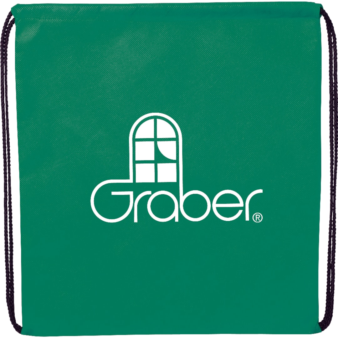 Evergreen Non-Woven Drawstring Bag - SM-7434 Green