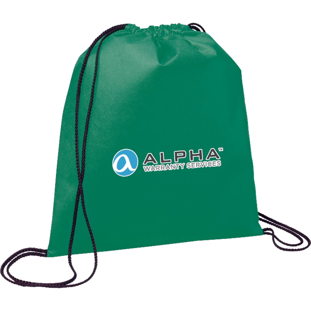 Evergreen Non-Woven Drawstring Bag - SM-7434 Green