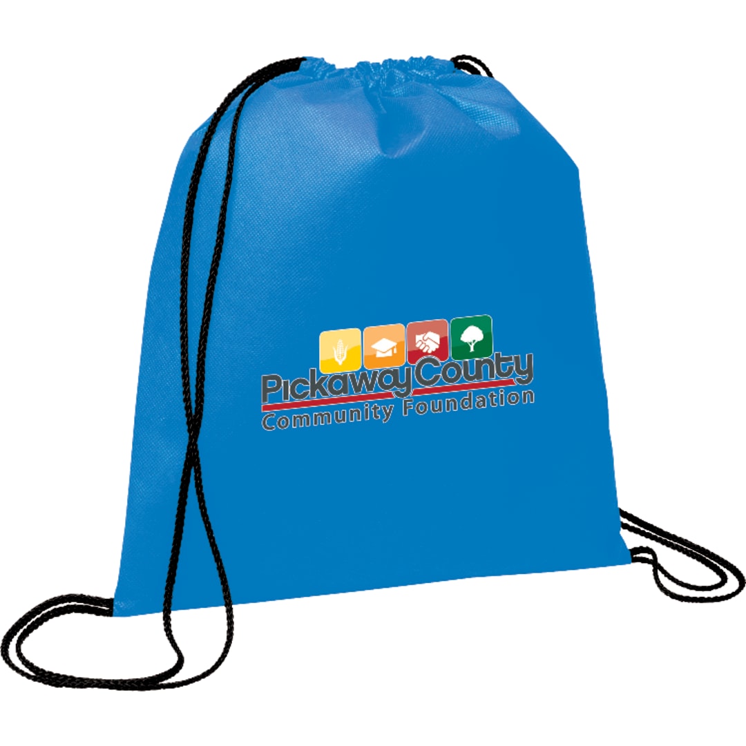 Bullet Evergreen Non-Woven Drawstring Bag - SM-7434 Blue