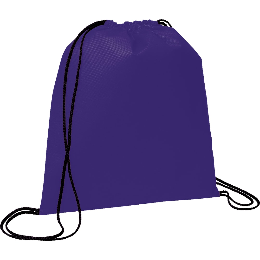 Bullet Evergreen Non-Woven Drawstring Bag - SM-7434 Purple