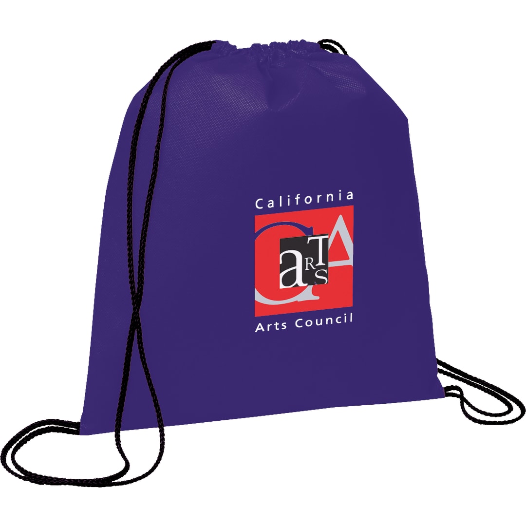 Bullet Evergreen Non-Woven Drawstring Bag - SM-7434 Purple