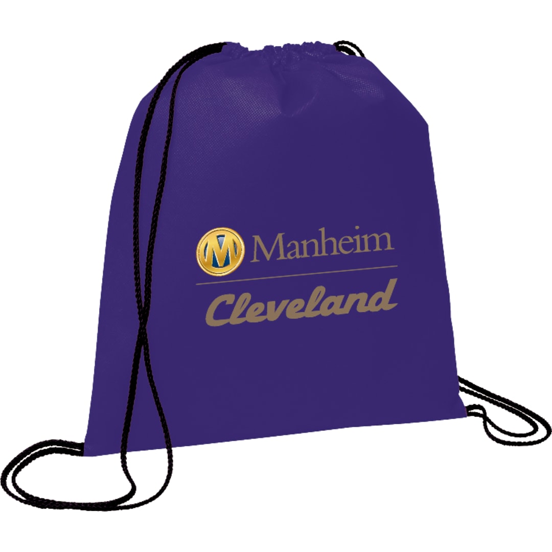 Bullet Evergreen Non-Woven Drawstring Bag - SM-7434 Purple