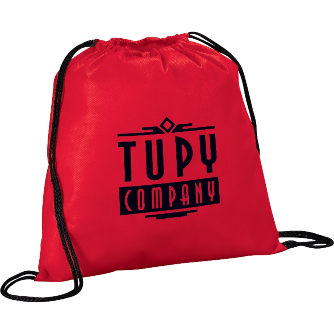 Bullet Evergreen Non-Woven Drawstring Bag - SM-7434 Red