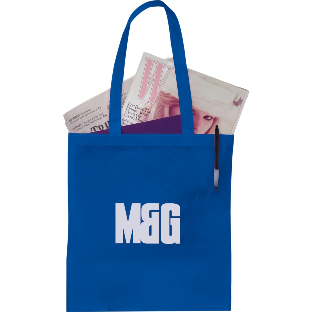 Bullet Zeus Non-Woven Convention Tote - SM-7440 Blue