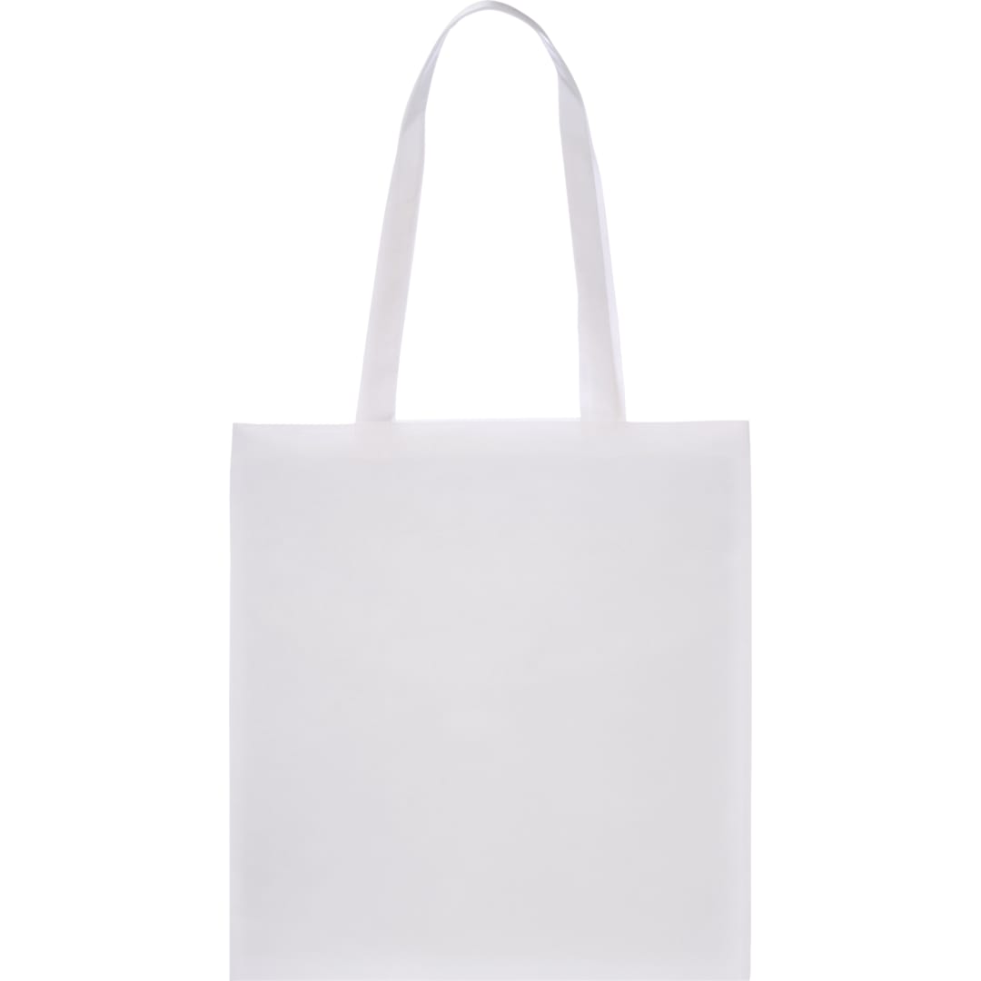 Bullet Zeus Non-Woven Convention Tote - SM-7440 White