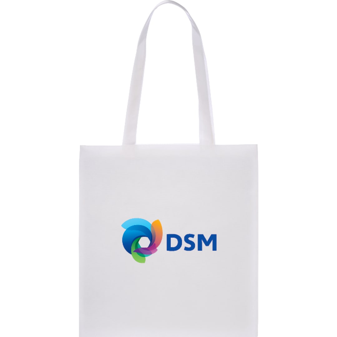 Bullet Zeus Non-Woven Convention Tote - SM-7440 White