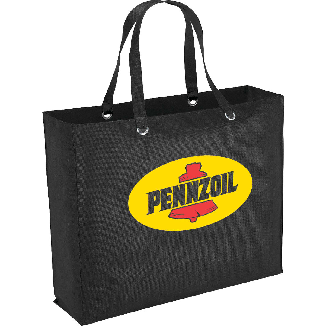 Oak Non-Woven Shopper Tote - SM-7455 Black