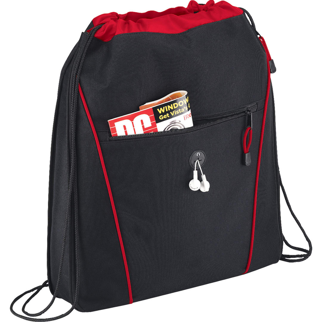 Bullet Raven Drawstring Bag - SM-7461 Red