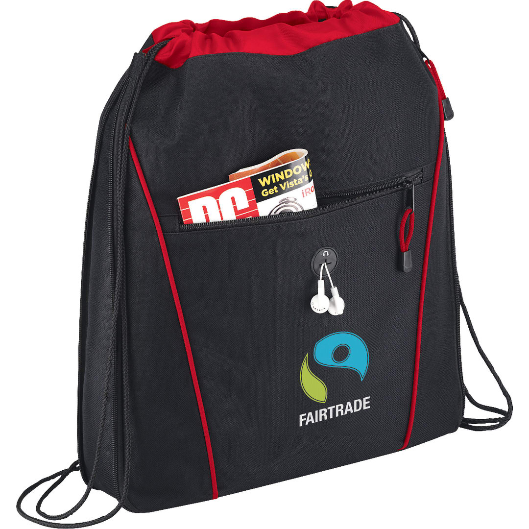 Bullet Raven Drawstring Bag - SM-7461 Red