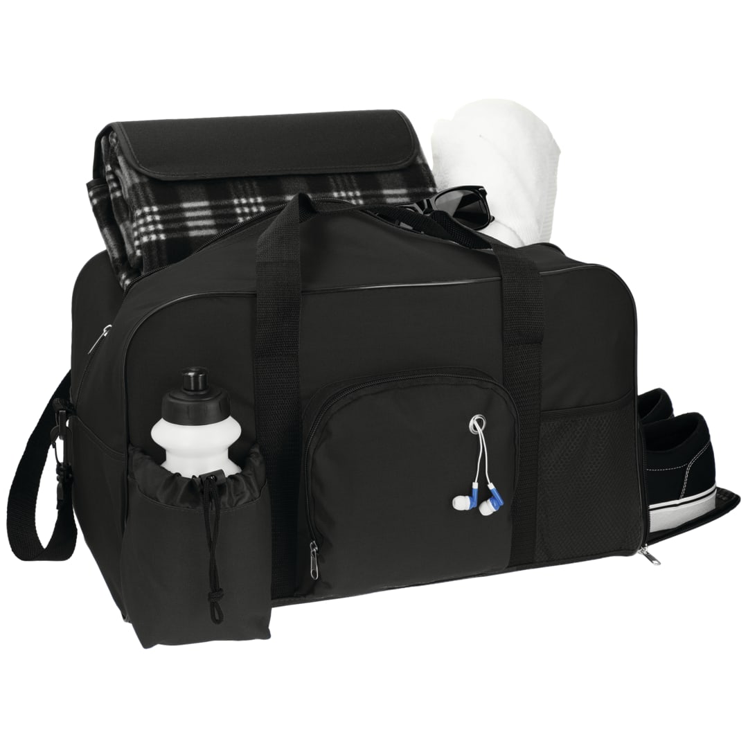 Bullet Weekender 18.5" Deluxe Duffel Bag - SM-7533 Black