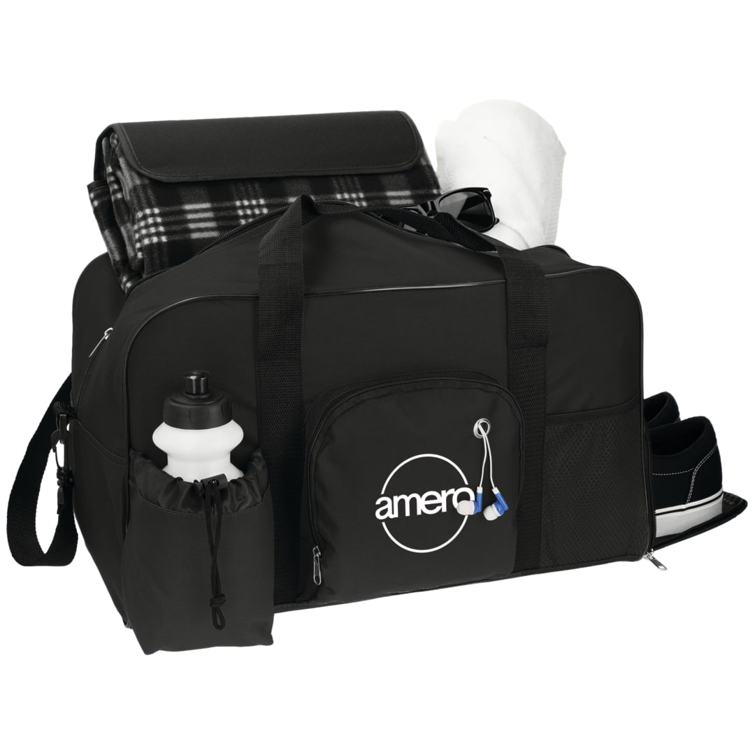 Bullet Weekender 18.5" Deluxe Duffel Bag - SM-7533 Black