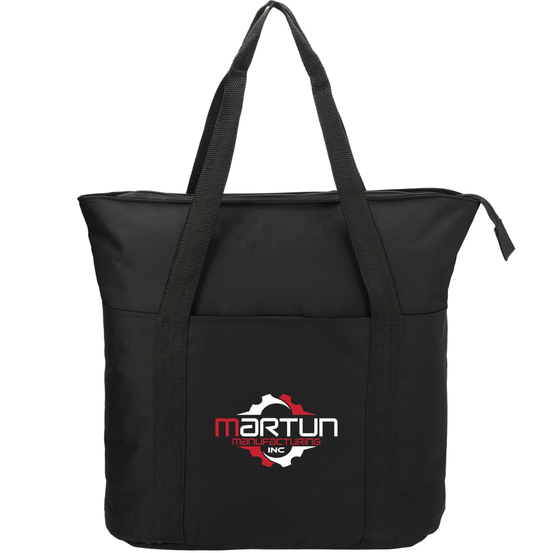Heavy Duty Zippered Convention Tote - SM-7539 Black