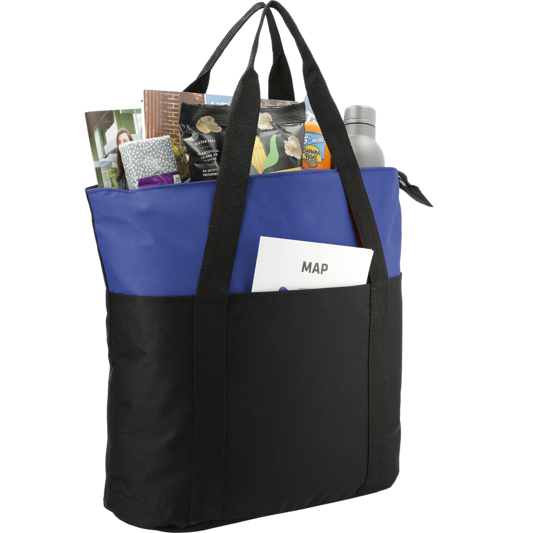 Heavy Duty Zippered Convention Tote - SM-7539 Blue