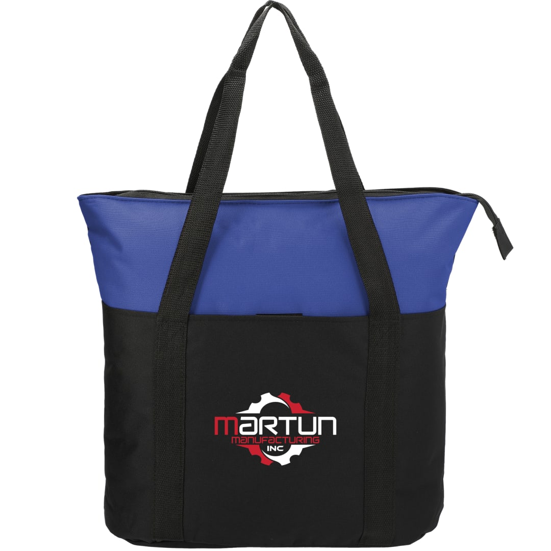 Heavy Duty Zippered Convention Tote - SM-7539 Blue