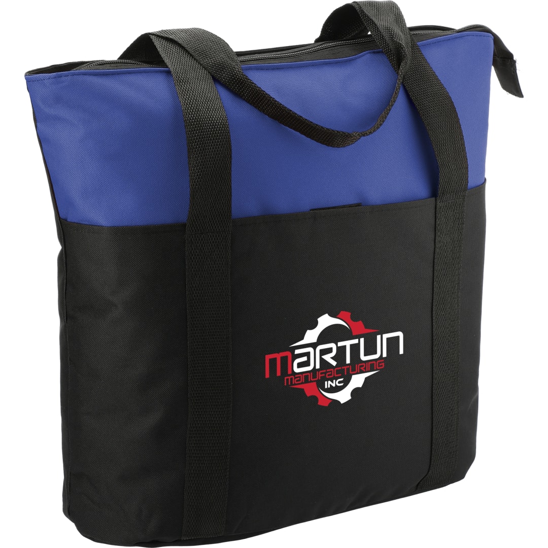 Heavy Duty Zippered Convention Tote - SM-7539 Blue