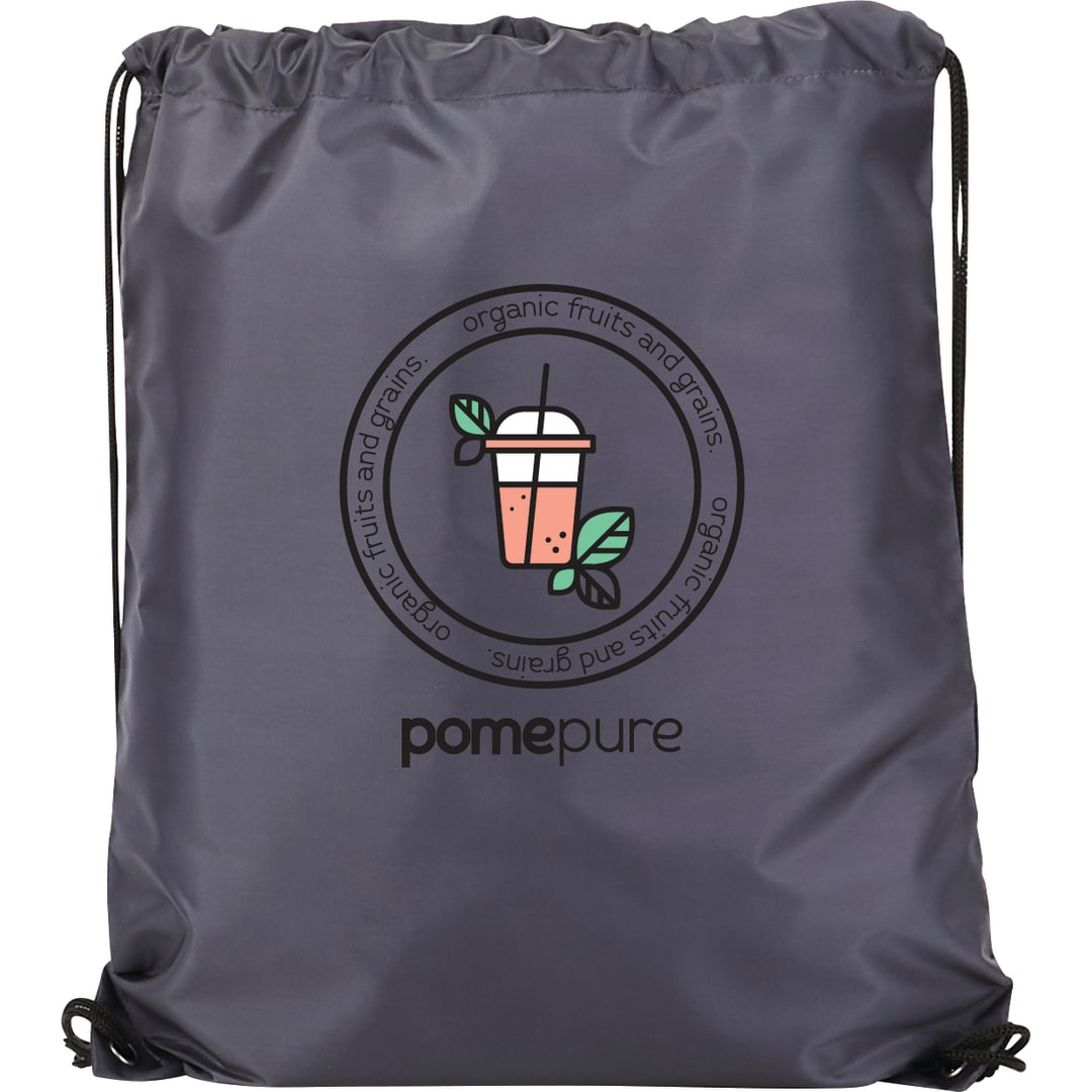 Bullet Oriole Drawstring Bag - SM-7548 Gray