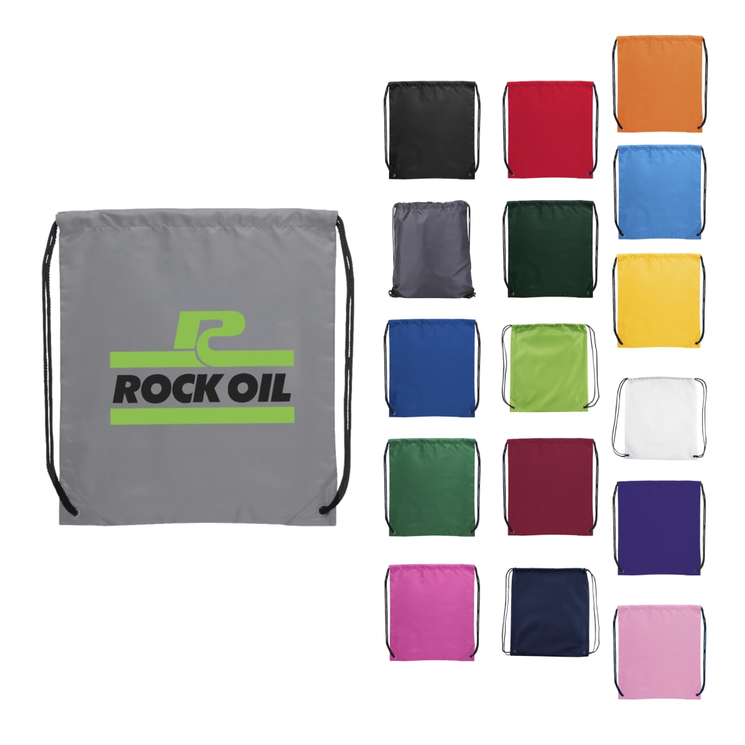 Bullet Oriole Drawstring Bag - SM-7548 Gray