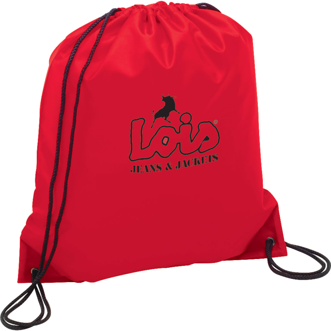 Bullet Oriole Drawstring Bag - SM-7548 Red
