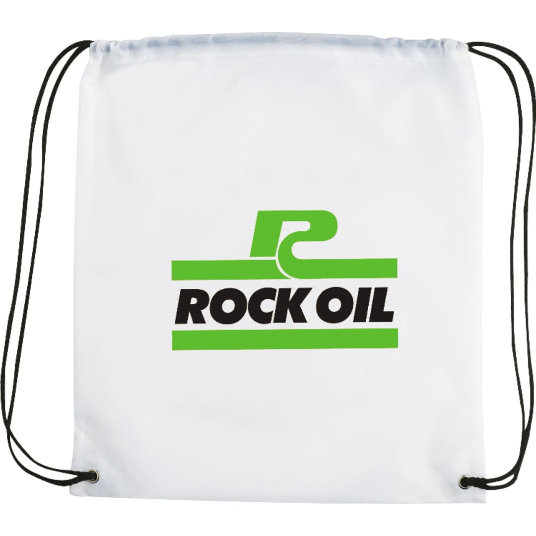 Bullet Oriole Drawstring Bag - SM-7548 White