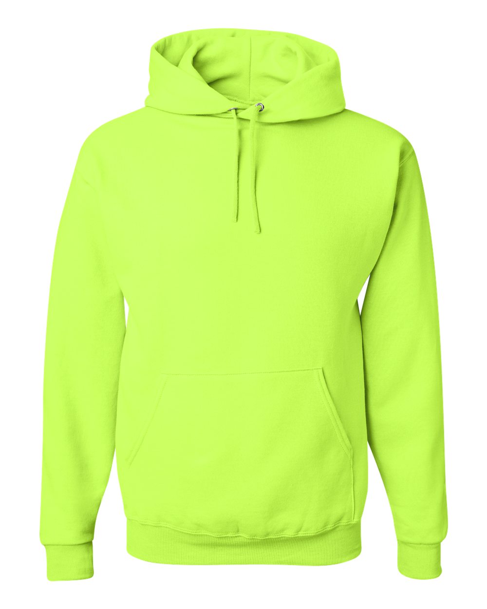 JERZEES Unisex NuBlend® Hooded Sweatshirt - 996MR Safety Green