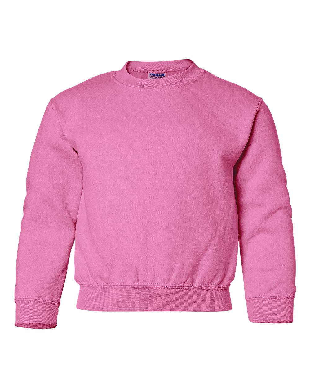 Gildan Youth Heavy Blend™ Crewneck Sweatshirt - 18000B Safety Pink