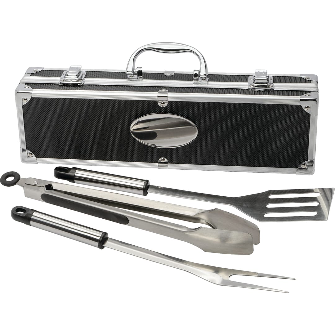  3 Piece BBQ set in Aluminum Case - SM-7752