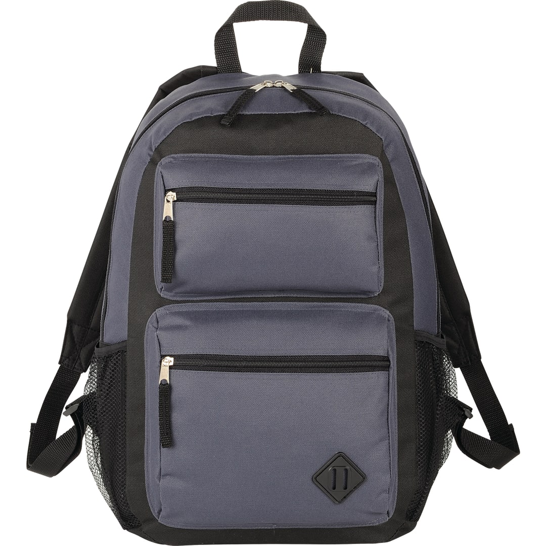 Double Pocket Backpack - SM-7778 Gray