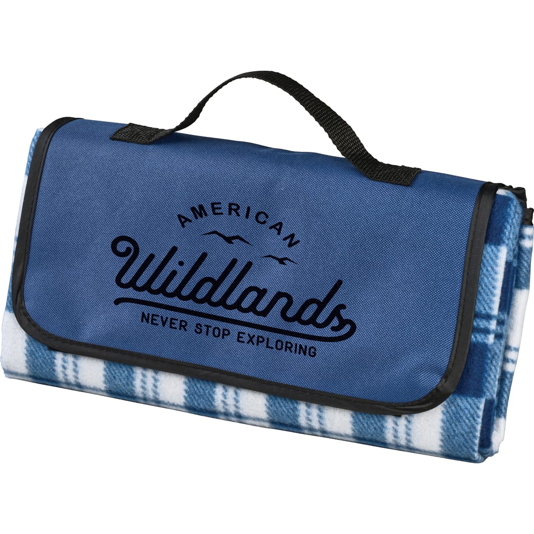 Bullet Fold up Picnic Blanket - SM-7796 Blue