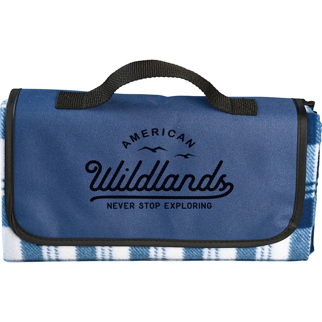 Bullet Fold up Picnic Blanket - SM-7796 Blue
