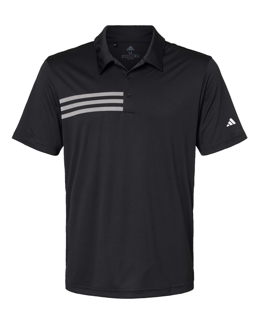 Adidas Men's 3-Stripes Chest Polo - A324 Black- White